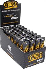 CONES Original 1 1/4 Size Cones 6pc Packs - Bleached - 83mm/Filter 26mm - 32 Packs per Display Image