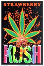 Strawberry Kush Black Light Poster Image