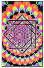 Sacred Geometry Blacklight Poster Image