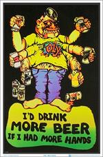 More Hands Blacklight Poster Image