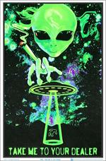Take Me To Your Dealer Blacklight Poster Image