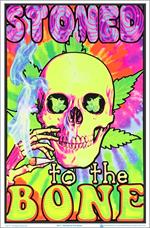 Stoned to the Bone Blacklight Poster Image