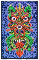 Angel Of Death By: Chris Dyer Flocked Black Light Poster Image