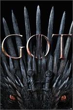 Game of Thrones S8 Iron Throne & Dragon - Poster Image