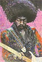 Jimi Hendrix by: Stephen Fishwick Poster Image
