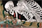 Defying The Skeleton by Utagawa Kuniyoshi Poster Image