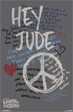 John Lennon And Paul McCartney - Hey Jude Poster - 22.375'' x 34''