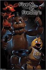 Glow in the Dark - Five Nights at Freddies Poster - 22.375