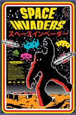 Space Invaders Video Game Poster Image