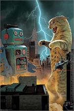 Cat vs Robot Poster - 24