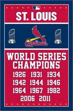 MLB St. Louis Cardinals - Champions Poster - 22.375
