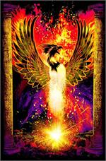 Phoenix Rebirth Non-Flocked Blacklight Poster Image