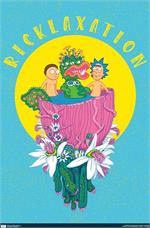 Rick and Morty - Ricklaxation Neon Poster Image