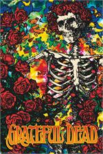 Grateful Dead Skeleton & Roses Poster Image