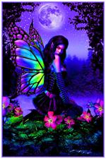 Fairy Garden - Non-Flocked Blacklight Poster Image