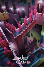 Squid Games Crazy Stairs Poster 24