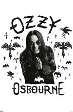 Ozzy Osbourne - Raven, Bat and Crosses - Music Poster Image