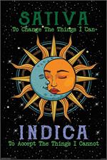 Sativa Indica Sun & Moon Poster Image