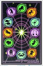 Signs of the Zodiac Blacklight Poster