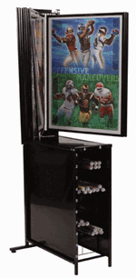 POSTER DISPLAY- HOLDS 20 POSTER STYLES - 120 POSTERS
