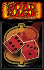 Money Dice  Road Rage Air Freshener