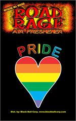 Big Heart Pride Road Rage Air Freshener