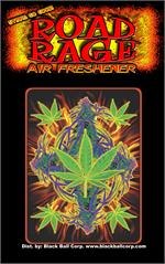 Flaming Leaf  Road Rage Air Freshener