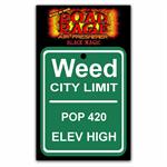 Weed City Limit Road Rage Air Freshener - Black Magic Fragrance Image