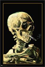 Van Gogh - Skull With Cigarette Poster Image