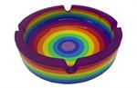 Rainbow Glass Ashtray - 4.25