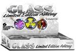 BLACK GLASS ASHTRAYS - 6 ct.