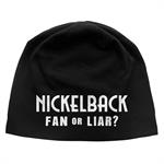 Nickelback - Fan or Liar Jersey Beanie Image
