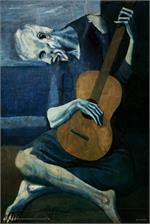 Old Guitarist by Pablo Picasso Poster Image