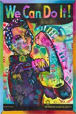Psychedelic Rosie the Riveter by Dean Russo Poster Image
