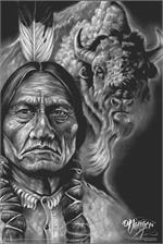 Sitting Bull by James Danger Harvey Poster Image