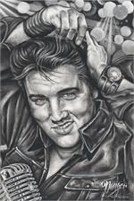 Elvis by James Danger Harvey Poster Image