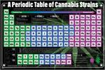A Periodic Table of Cannabis Strains Poster Image