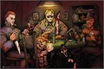 Slashers Playing Poker by Big Chris Poster Image