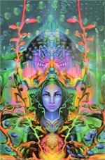 Ocean Goddess by Fabian Jimenez Non-Flocked Blacklight Poster Image