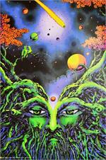 Root of Life by Space Tribe Non-Flocked Blacklight Poster Image