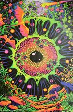 Cosmic Eye by Space Tribe Non-Flocked Blacklight Poster Image