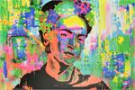 Frida Khalo Non-Flocked Blacklight Poster Image