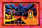 The Door Unlocked by Vincent Monaco Non-Flocked Blacklight Poster Image
