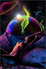 paced Out Non-Flocked Blacklight Poster Image