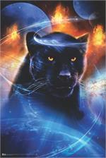 Great Feline by Phil Straub Non-Flocked Blacklight Poster Image