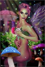 Pixie Dreams Non-Flocked Blacklight Poster Image
