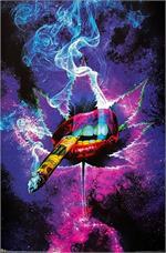 Cosmic High by Daveed Benito Non-Flocked Blacklight Poster Image