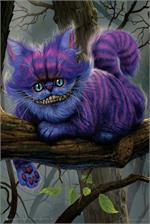 Cheshire Cat by: Vincent Hie Non Flocked Blacklight Poster - 24