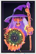 Mystic Wizard Blacklight Poster Image