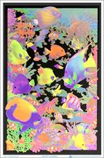 Living Reef Blacklight Poster Image